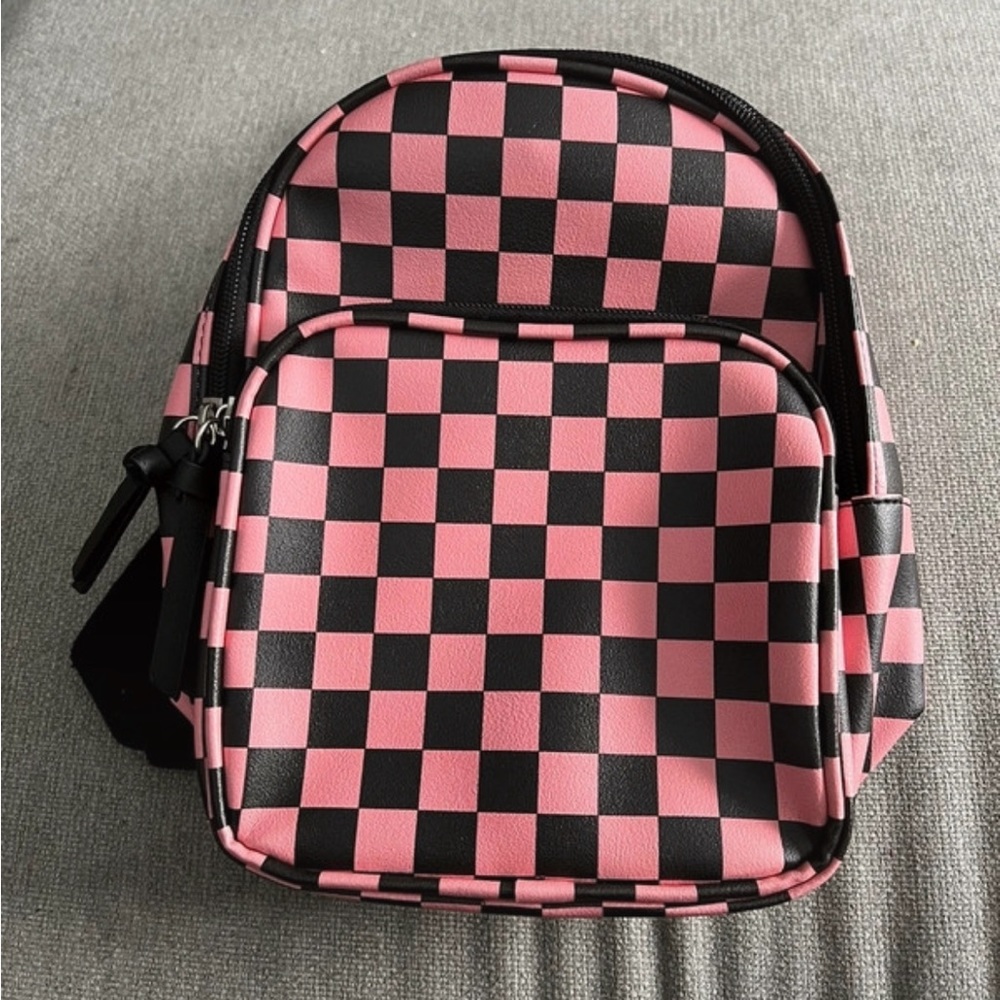 Checkered backpack
